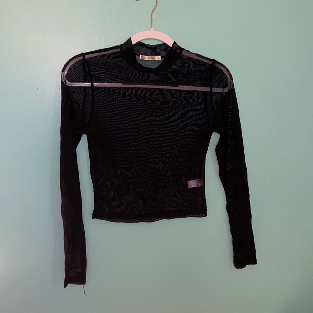 Sheer Long sleeve Top